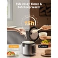 thumbnail image 4 of COMFEE' Rice Cooker, 4 Cups Uncooked, 8 Cups Cook, 4 of 7