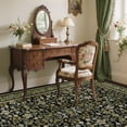 thumbnail image 3 of HIWEAVER Green/Black 6' x 9' Distressed Floral Vintage Area Rug for Living Room Washable Non Slip Indoor Carpet for Bedroom Decor Low Pile Farmhouse Floor Cover, 3 of 6