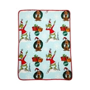 Dr Suess Grinch Seasonal Fun 60x70 Throw