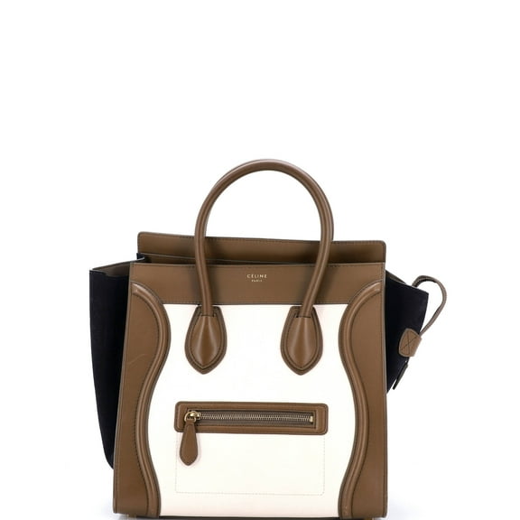 Pre-Owned Tricolor Luggage Bag Leather Mini By Rebag