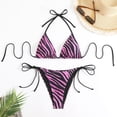 thumbnail image 2 of Womens Swimsuits Leopard Print Spaghetti Strap Separates Bikinis Pink Womens Bathing Suits S, 2 of 3