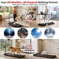 thumbnail image 5 of GARVEE 4-in-1 Folding Treadmill with Incline and Handlebar,3.0HP Under Desk Walking Pad,Smart App/Remote,0.6-6.2 MPH,LED Display,Black, 5 of 9
