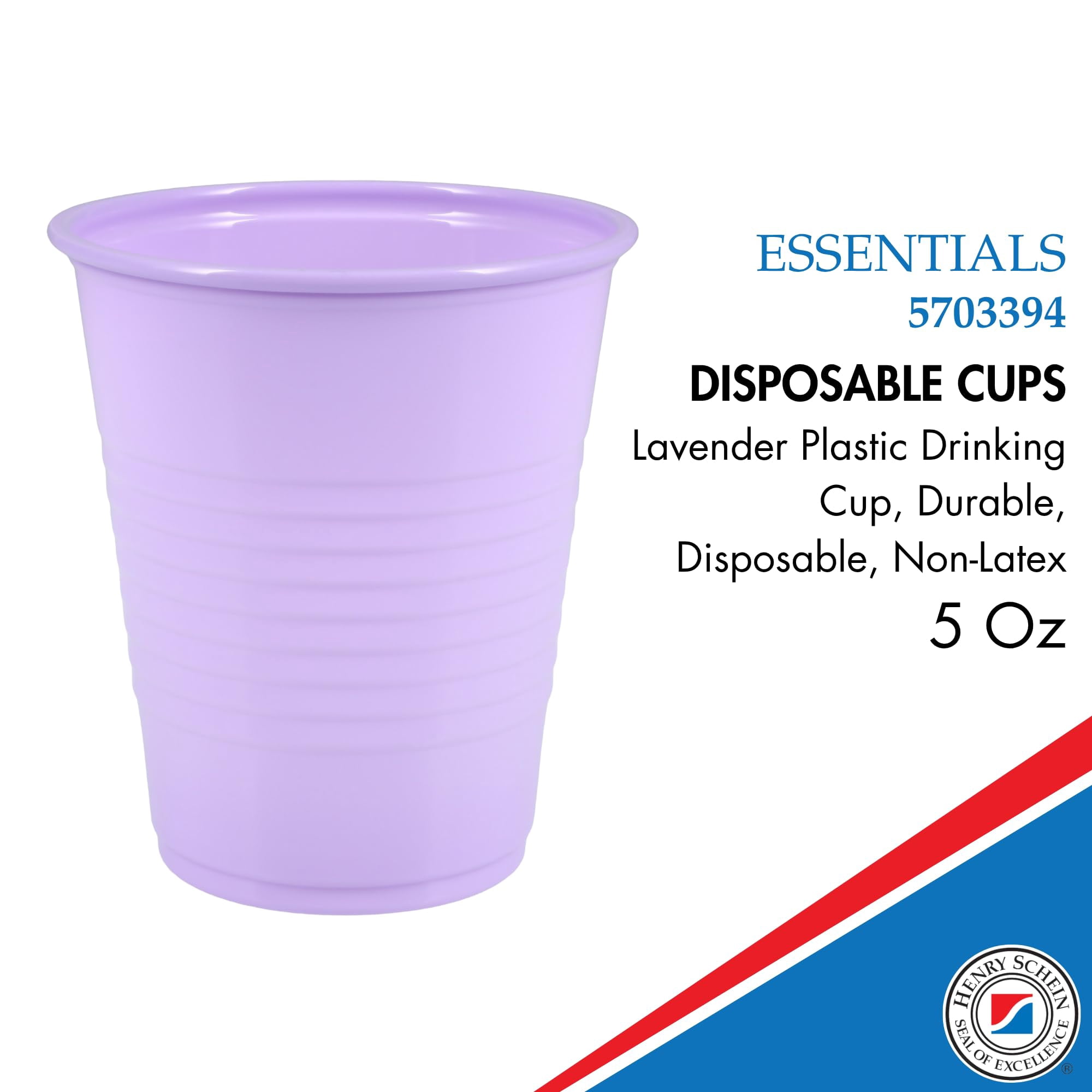 Disposable Cups | 500 Pack | 5 oz Plastic Cups, Small Bathroom Cups