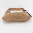 thumbnail image 4 of Nvzi Bolso de hombro tejido, bolso de mano tejido y bolso de cosméticos, bolsos de mano tejidos elegantes para playa de verano 15,74 x 0,78 x 12,59 pulgadas, color caqui, 4 of 4