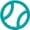 Teal, variant on ZippyPaws 817043 Tuff Squeaky Ring, Pink - Medium