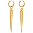thumbnail image 1 of 2 piezas Pendientes Conos Oro, Ligero, Joyería Creativa, Moda, Aleación de zinc para aro pequeño jinwen pendiente de la joyería, 1 of 8