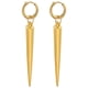 thumbnail image 1 of 2 uds pendientes conos dorados, ligeros, joyería creativa, moda, aleación de zinc para disfraces de vacaciones, disfraces, fiestas de graduación, , aro pequeño Sunnimix pendiente de la joyería, 1 of 8