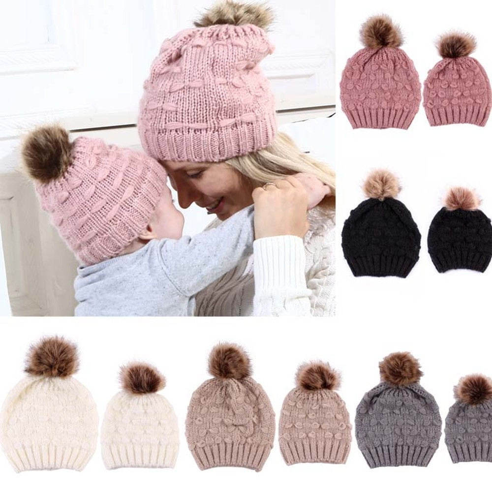 Kayannuo Back to School Clearance Fashion Kids Knitted Wool Scarf Hat  Pompom Cap Set Warm Winter + Face Mask Christmas Gifts