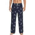 thumbnail image 2 of Goofa Anchor Printed Soft Pajama Pants for Men, Wide Leg Comfy Casual Lounge Yoga Pants-X-Large, 2 of 9
