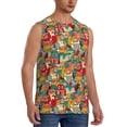 thumbnail image 2 of Balery Funny Owl Bird Camisetas sin mangas para hombre, absorbe la humedad y protege contra el mal olor.-X-Large, 2 of 7
