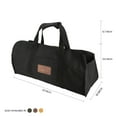thumbnail image 6 of White Duck Outdoors Tuff Heavy Duty Waxed Tote Shape Canvas Log Carrier Bag - Black, 6 of 7