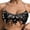 Black, variant on LMLYSoH Womenacute;s Fitted Cami Top Silver Sleeveless Halter Neck Sequins Crop Tops Going Out Tops for Party