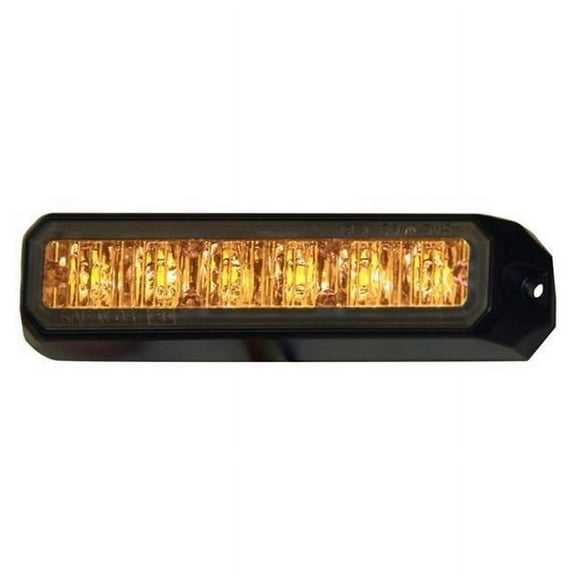 5 in. 6 LED Amber Strobe Light - 10-24 VDC