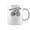 Black, variant on Fox Riding Bicycle Cycling Biking Fox Biker Coffee Mugs