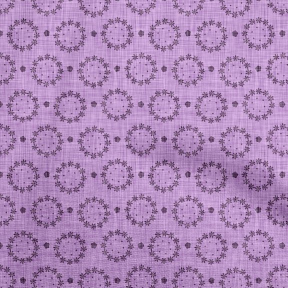 oneOone Cotton Poplin Twill Amethyst Fabric Block Sewing Craft Projects Fabric Prints By Yard 56 Inch Wide-KP