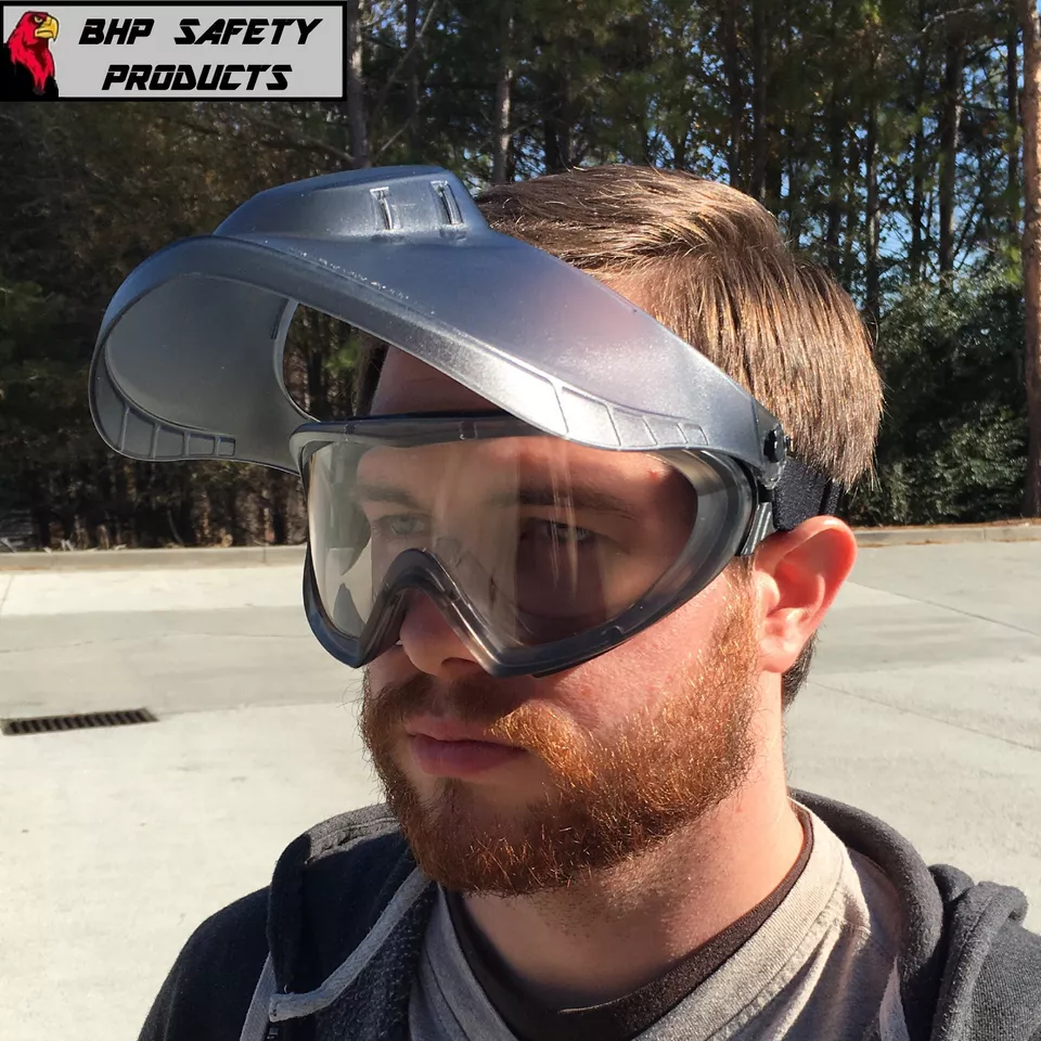 CIRCLE- Pyramex Capstone Lab Safety Goggle With Adjustable Face Shield Gg504Tshield