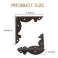 thumbnail image 2 of Uxcell 30pcs Vintage Corner Protector 2.3"x2.3"x0.6" for Table Box, Bronze, 2 of 5