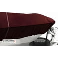 thumbnail image 3 of Windstorm Bass Boat Cover by Eevelle  Waterproof 600D Marine Grade Polyester Fabric  Upgraded Windproof Straps  Weather Protection  Fishing Boat Covers Fits - Fits 11 Foot Bass Boat, Burgundy, 3 of 7