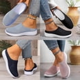 thumbnail image 2 of 2026 Women's Breathable Knit Slip-On Walking Shoes Orthopedic Slide on Backless Tennis Sneakers Loafers Casual Slip on Mules Flats Memory Foam Slip in Clogs Summer Arch Support Ladies Dressy, 2 of 7