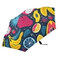 thumbnail image 4 of Fruit Pitaya Banana Strawberry Papaya Compact Sun Umbrella Windproof Travel Umbrellas for Rain Strong Portable UV Protection, 4 of 8