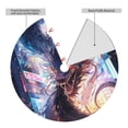 thumbnail image 2 of Sikiie Urban Style Colorful Dragon 30-48 inches {designName} Print Christmas Tree Skirt Snowman Xmas Tree Skirt with Edge Christmas Decorations for Holiday Party36", 2 of 7