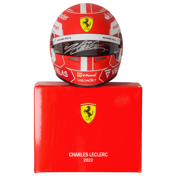 Charles Leclerc Signed Formula 1 Ferrari Helmet 1:2 Scale with Beckett COA