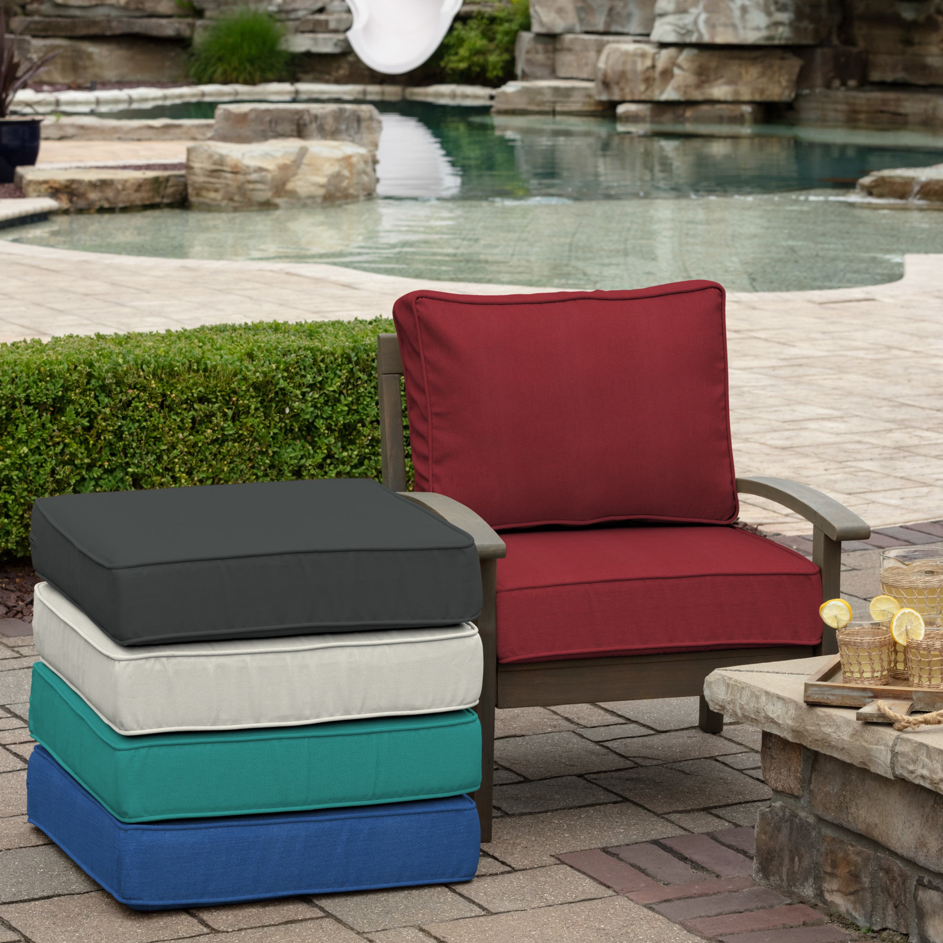 outdoor patio cushions 22 x 24