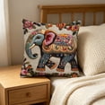 thumbnail image 3 of Floleo Cute Animal Print Pillow Cover, Colorful Quadruped Pattern Throw Pillowcase Removable Washable for Sofa Chair, Summer Home Decor for Living Room Bedroom, 3 of 4