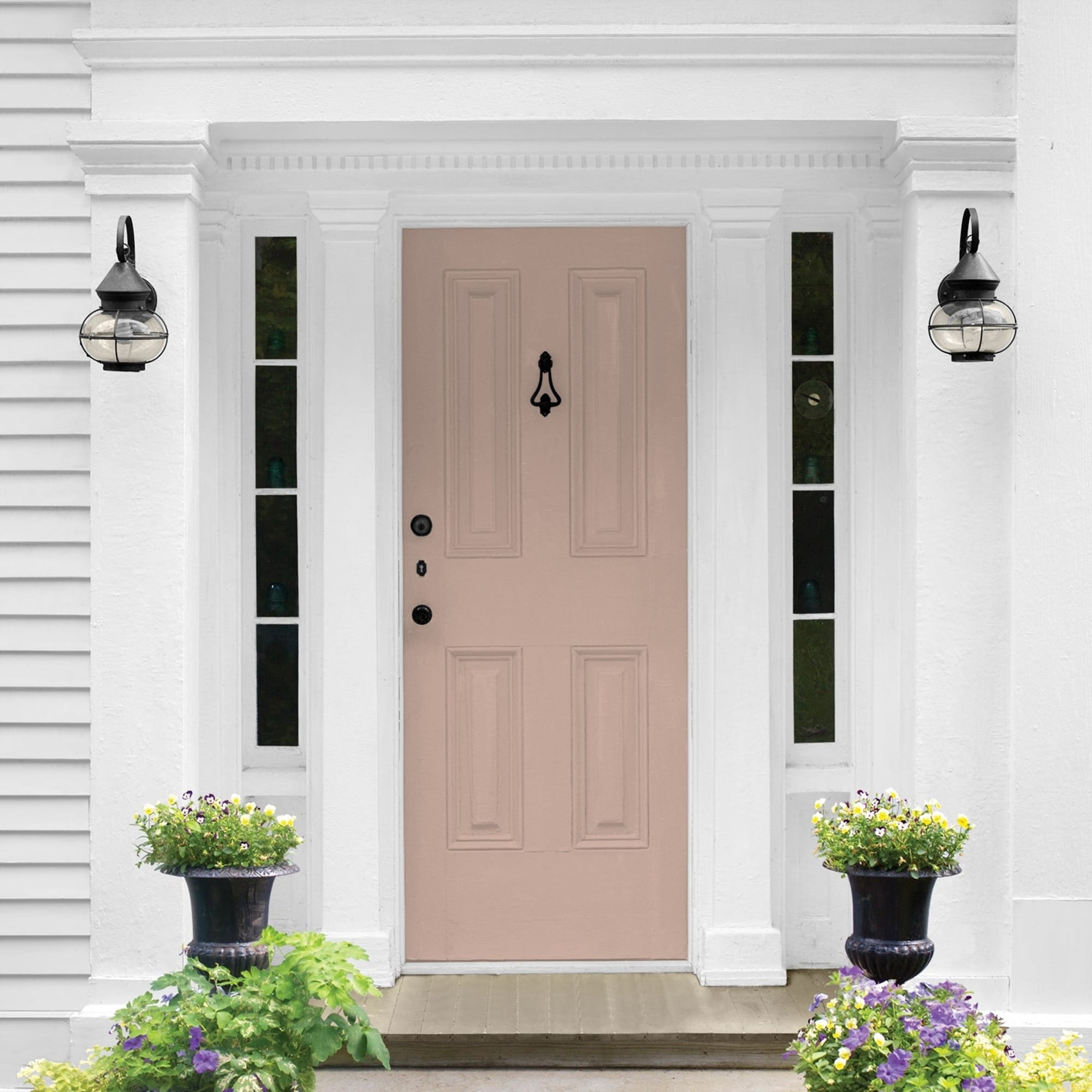 Glidden One Coat Taupe Tapestry / Beige Semi-Gloss Exterior Paint with Primer, 1 Gallon
