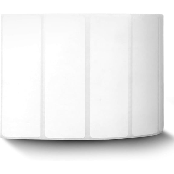 OfficeSmartLabels ZR1300100-3 x 1 Inch Removable Direct Thermal Labels, Compatible with Zebra Printers (4 Rolls, 1375 Labels Per Roll, 1 inch Core)