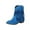 Blue, variant on Women Ankle Boots Women's Fashionable Casual Versatile Cool Winter Tassel Sleeve Boots Short Boots Thick Heel Ankle Boots Black 38