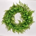 thumbnail image 6 of Artificial Red Rose Wreath with Greenery – 15.7" Front Door Wreath for Spring, Summer, Farmhouse Decor, Wedding, Valentine's Day & All Seasons, 6 of 12
