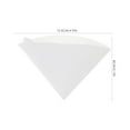 thumbnail image 2 of 100 Pcs Coffee Filter Paper Filtering Espresso Filters Cones Ground Holder Concentrate, 2 of 6