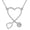 A02 Heart-shaped, variant on Stethoscope Necklace for Women 925 Sterling Silver Nurses & Doctors Pendant Necklace with 18"+2" Adjustable Chain Delicate Medical Jewelry Gift Gift for Christmas, Nurses' Day, Graduation