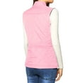 thumbnail image 3 of INSPIRE CHIC Women's Outerwear Vests Stand Collar Padded Gilet Zip Vest XL Pink, 3 of 6