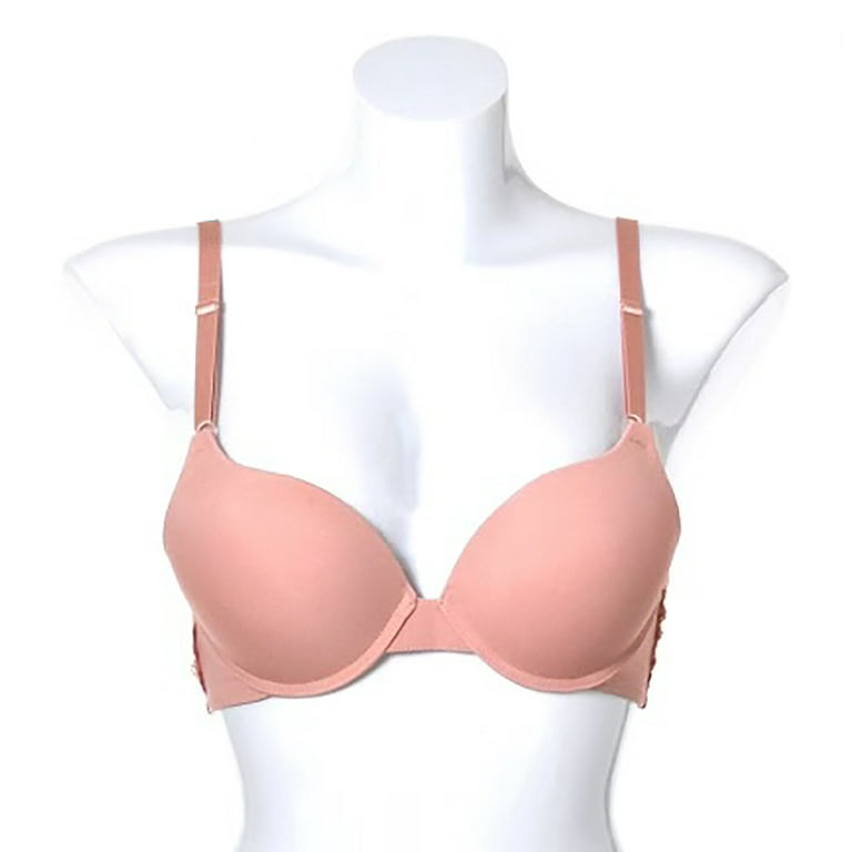 6 pcs Max Lift Power Wired Add 2 Cup Sizes T-Shirt Double Push Up Bra (34B)