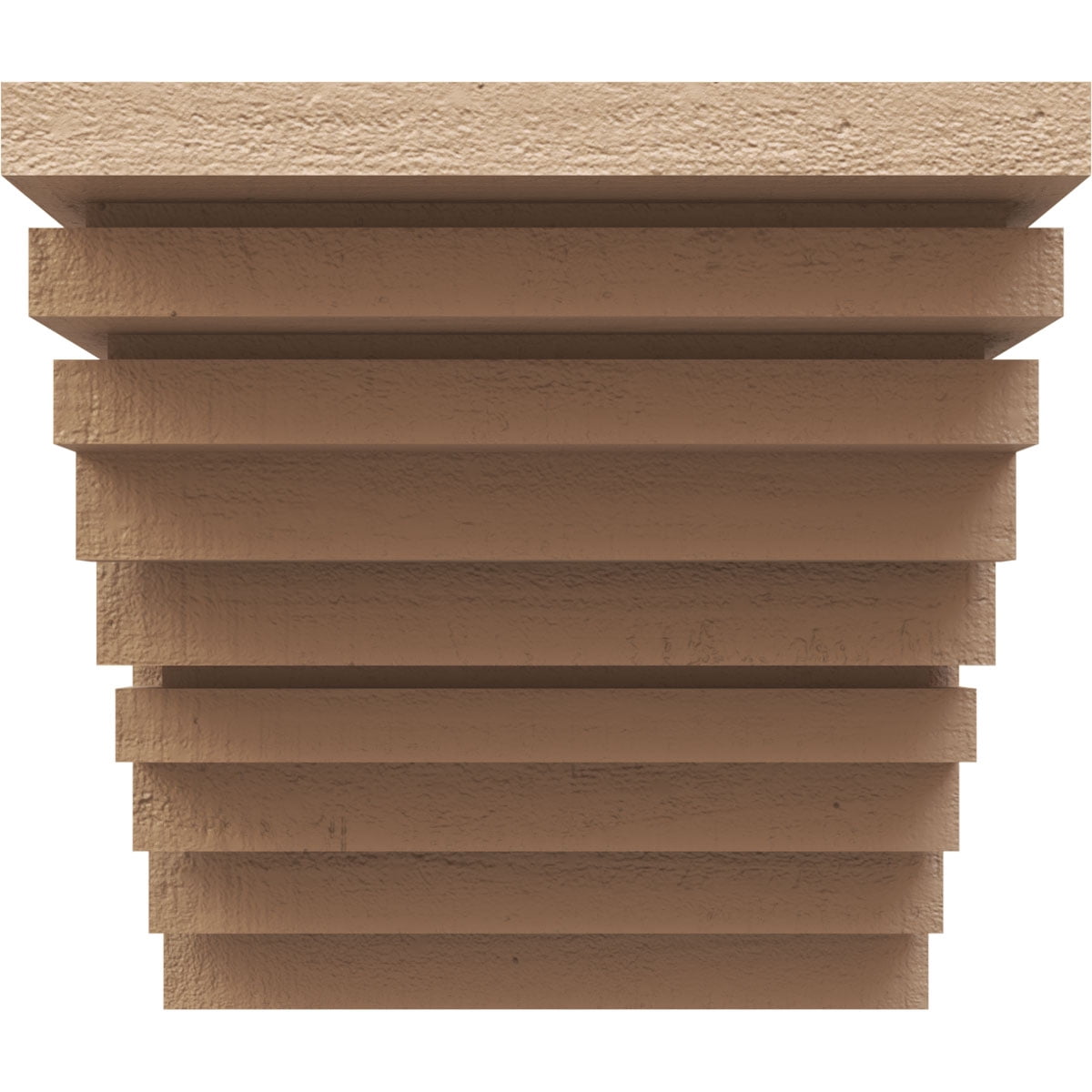 10"W x 10"D x 10"H Wide Landon Rough Cedar Woodgrain TimberThane Corbel, Primed Tan