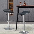 thumbnail image 1 of Set de 2 Sillas de Bar Negro HOMEMAKE FURNITURE Altura Ajustable Giratorio 360 Moderno, 1 of 6