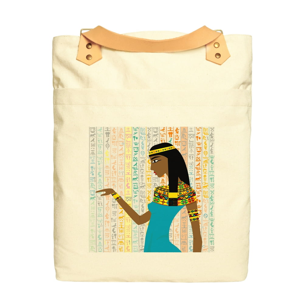 Vietsbay Ancient Egyptian Woman Print 100 Cotton Canvas Leather