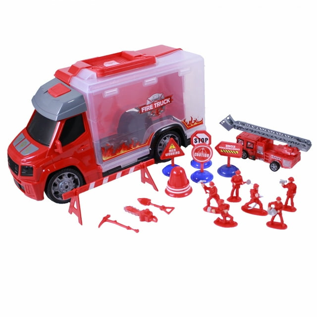 Construction and Rescue Tools Truck with Light and Sound Red