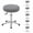 Gray, variant on 6 Pack Stretch Round Stool Covers, Elastic Bar Stool Seat Slipcovers, Removable Dustproof Round Chair Protector Covers for Home Use