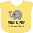 thumbnail image 3 of Inktastic Mimi and Pop Love Me Grandchild Boys or Girls Baby Bib, 3 of 4