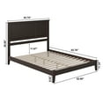 thumbnail image 6 of AFI Madison Queen Low Profile Wood Platform Bed, Espresso, 6 of 6
