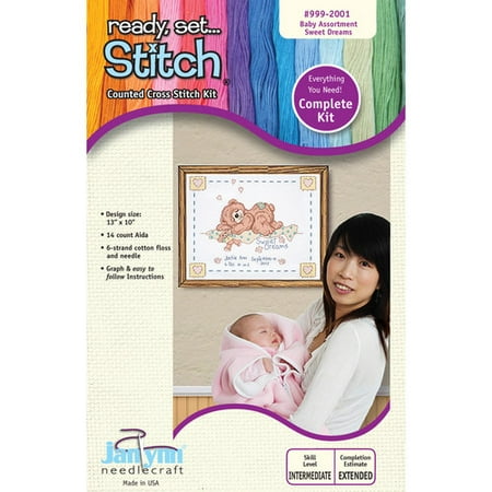 Janlynn 13x10 Sweet Dreams Cross-Stitch Kit