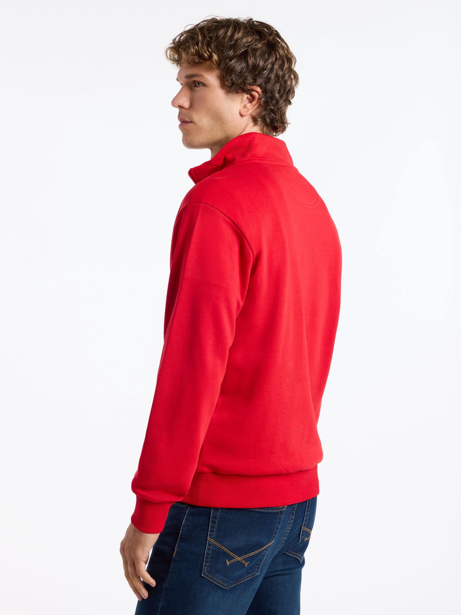 U.S. Polo Assn. Men's Soft French Terry Quarter Zip Pullover