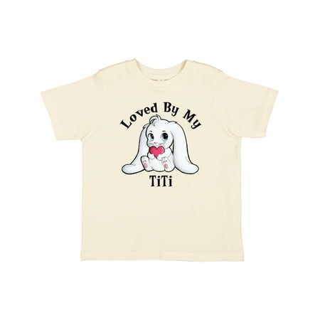 

Inktastic Loved by My TiTi Bunny Rabbit Gift Toddler Boy or Toddler Girl T-Shirt