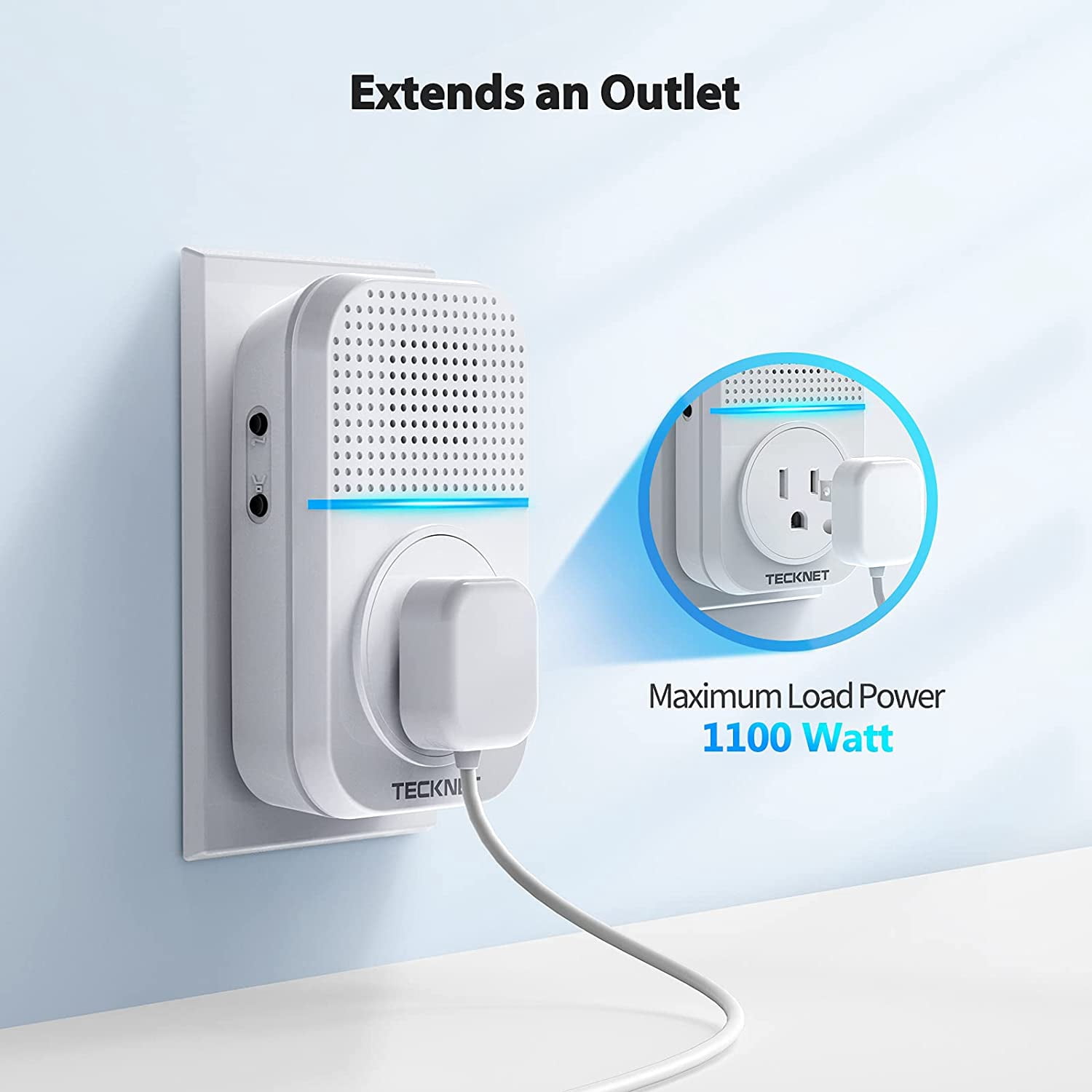 Wireless Doorbell, Plug-through Door Bell, IP66 Waterproof Doorbells, 1300ft Cordless Rang Door Bell Rin r Wireless, 60 tones & 5 Level Volume, 0-110 dB Doorbell Chime for Home/Classroom