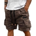 thumbnail image 3 of BRANROY Cargo Shorts for Men with Pockets - Loose Breathable Shorts, Great for Golf Shorts, Beach Shorts, and Casual Hiking Shorts in Hot Weather,Coffee,L, 3 of 8