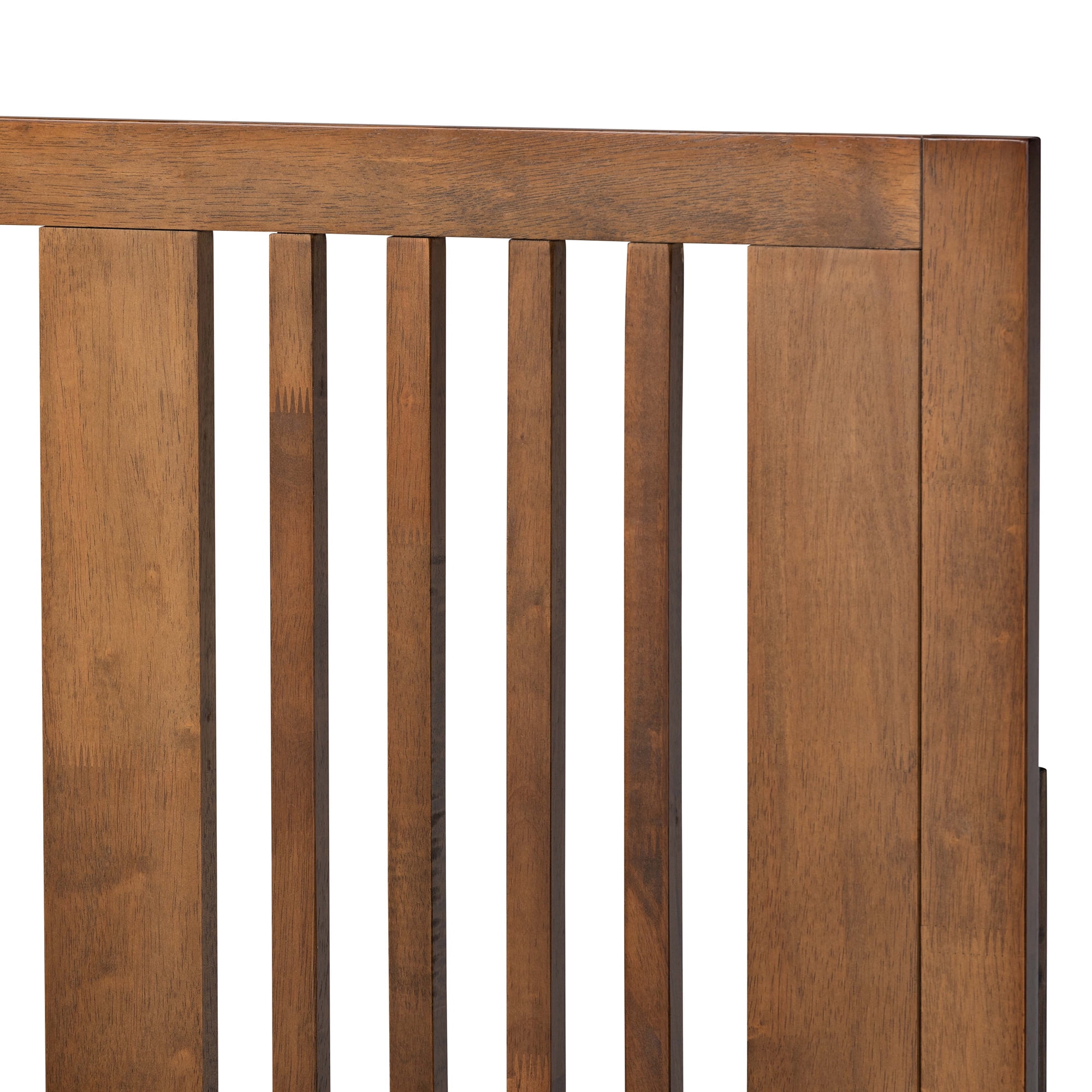 Baxton Studio Takeo Transitional Wood Platform Bed, Twin, Ash Walnut