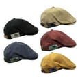 thumbnail image 4 of Cotton Flat Caps for Men, Mens Hat Flat Cotton Newsboy , Adjustable Beret Cabbie Driving Hat Flat Irish Fishing for Men, 4 of 6